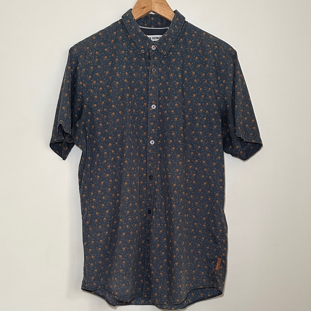 Men's  Blue Floral Shirt
